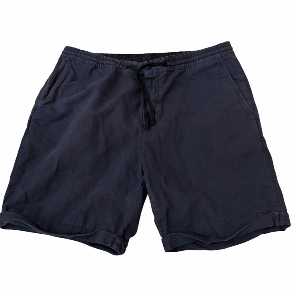 Men's Scotch & Soda‎ Amsterdam Navy Blue Stuart Flat Front Chino Shorts Size 36